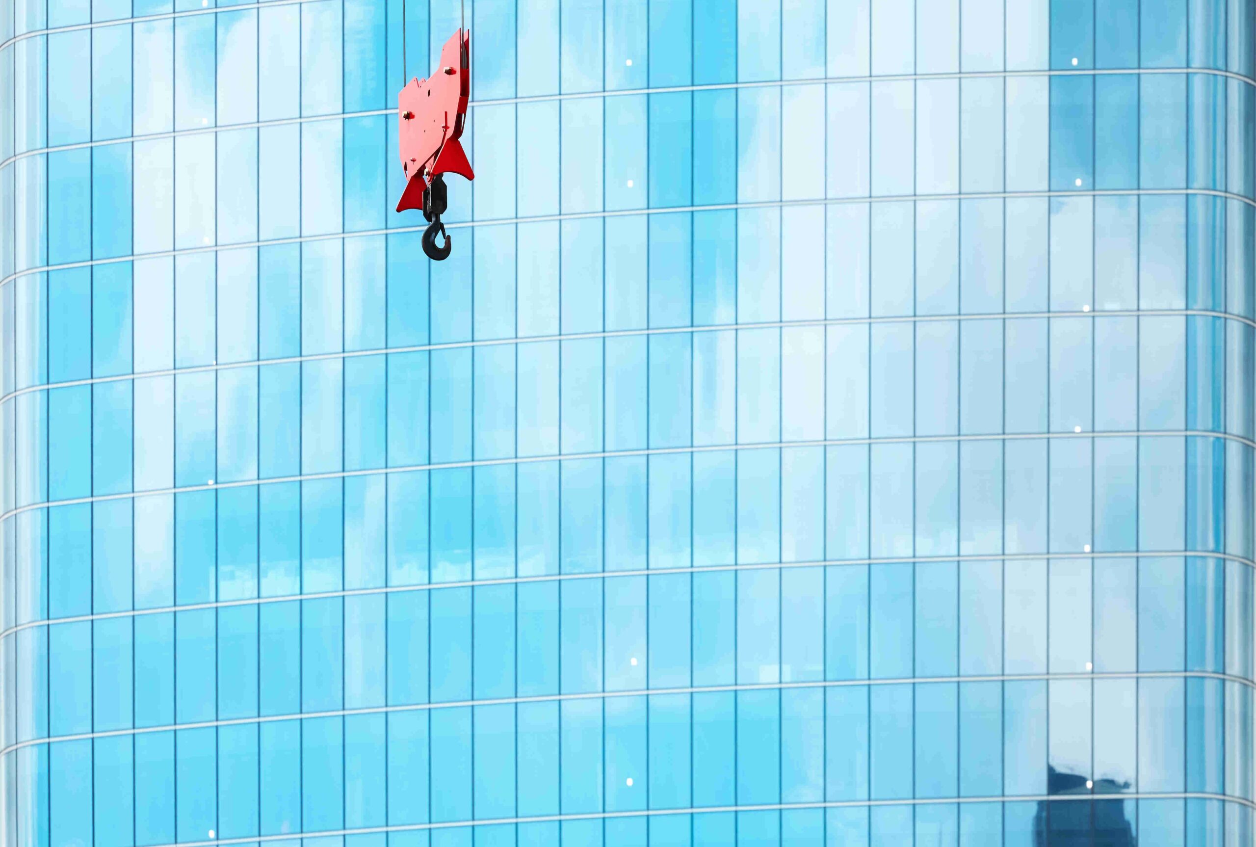 Crane Lift Glazing.